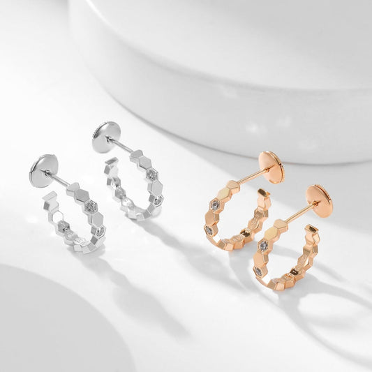 [⭐Corinne]BEE LOVE DIAMOND HOOP EARRINGS