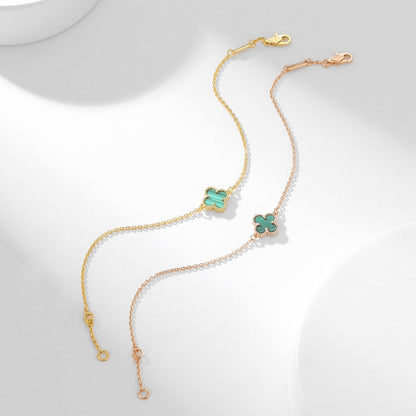 [⭐Corinne]CLOVER BRACELET MALACHITE 1 MOTIF