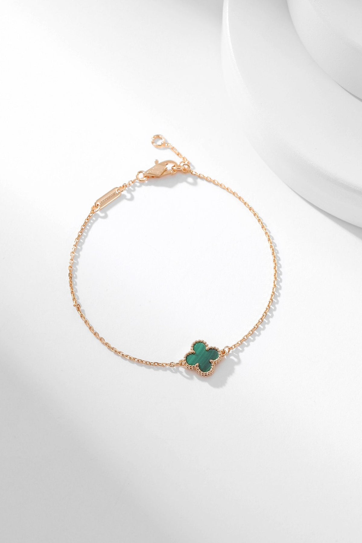 [⭐Corinne]CLOVER BRACELET MALACHITE 1 MOTIF