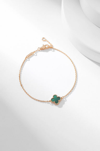 [⭐Corinne]CLOVER BRACELET MALACHITE 1 MOTIF