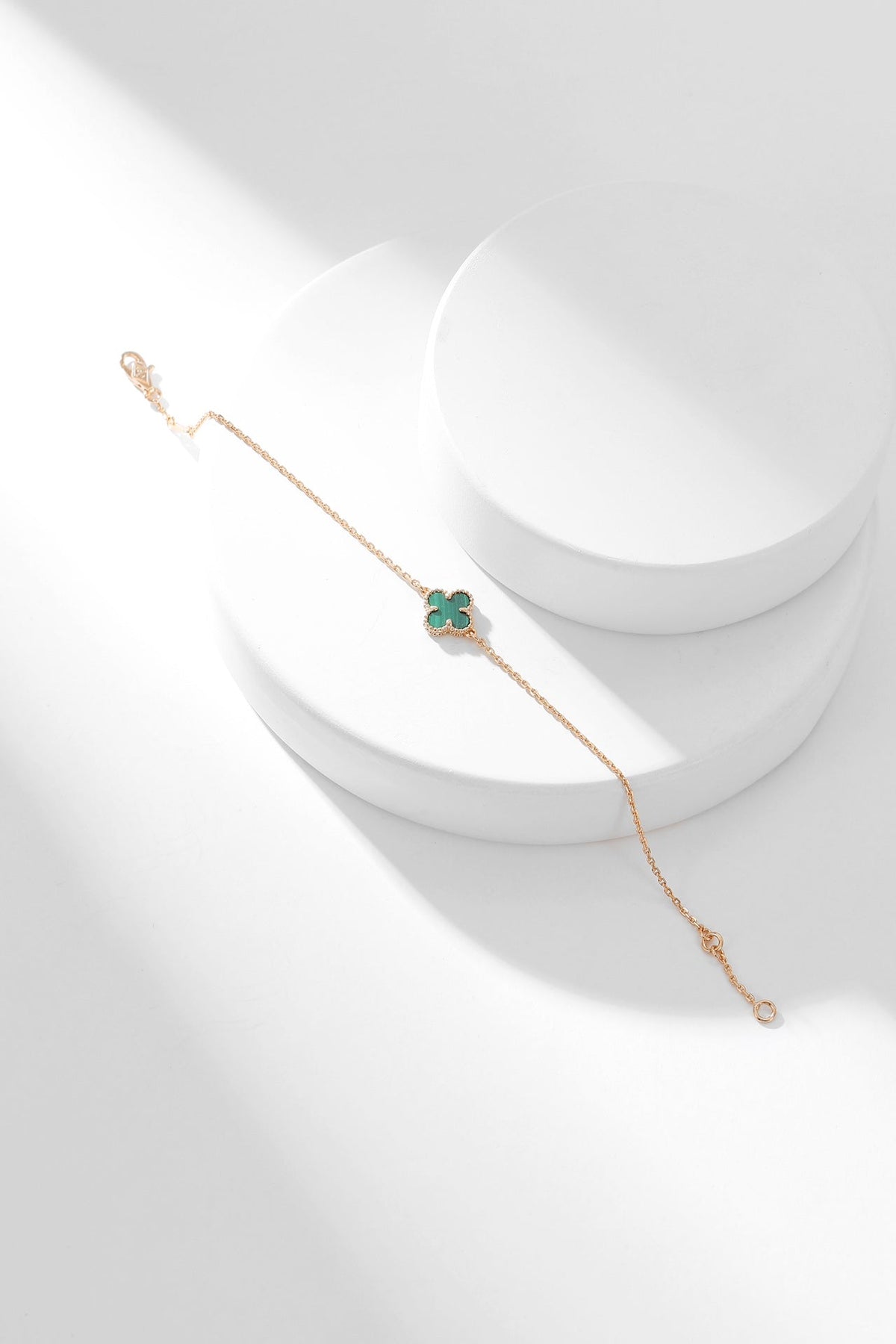 [⭐Corinne]CLOVER BRACELET MALACHITE 1 MOTIF