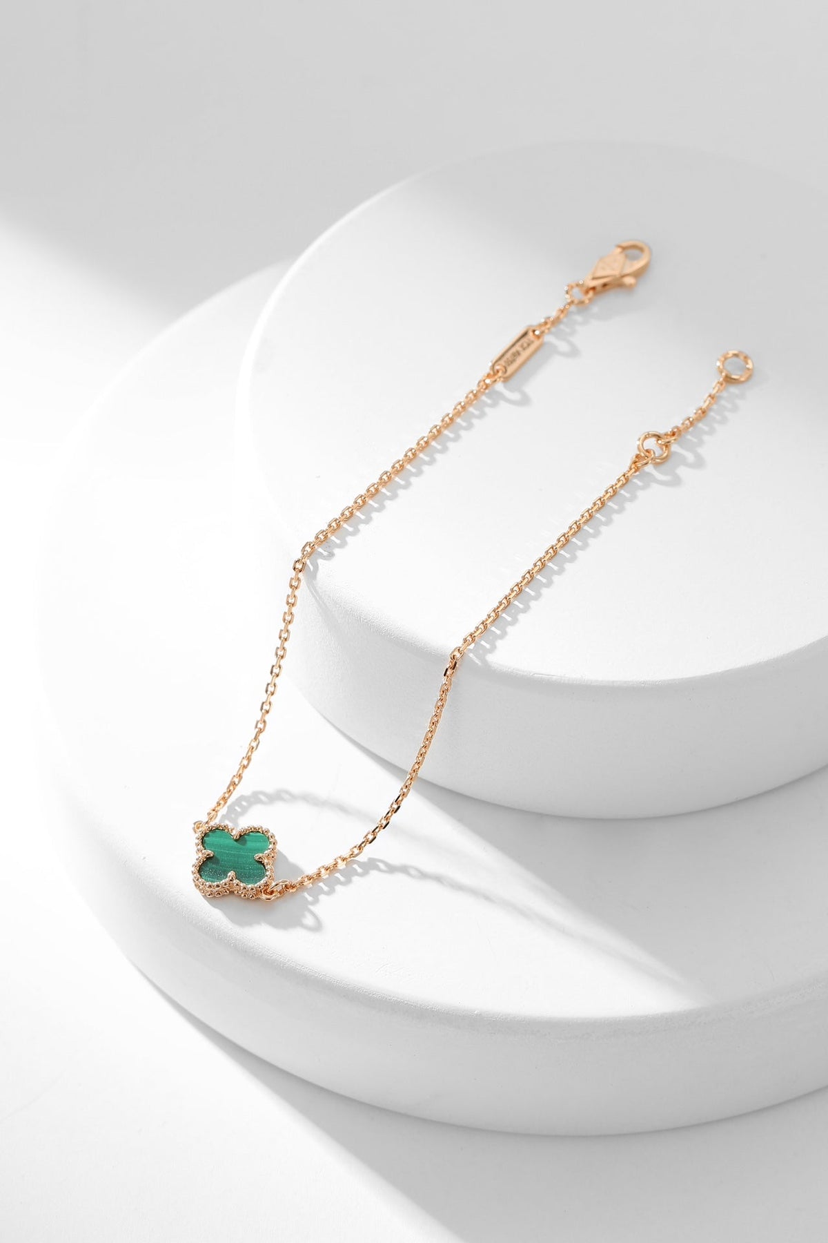 [⭐Corinne]CLOVER BRACELET MALACHITE 1 MOTIF