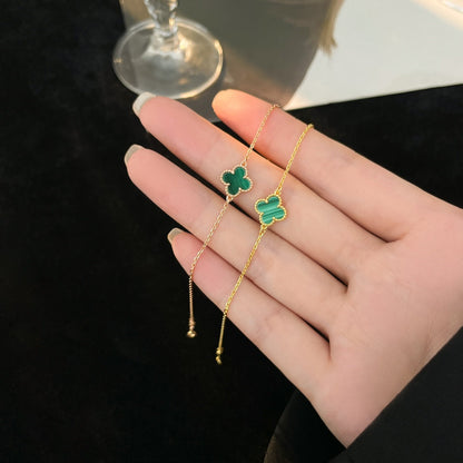[⭐Corinne]CLOVER BRACELET MALACHITE 1 MOTIF