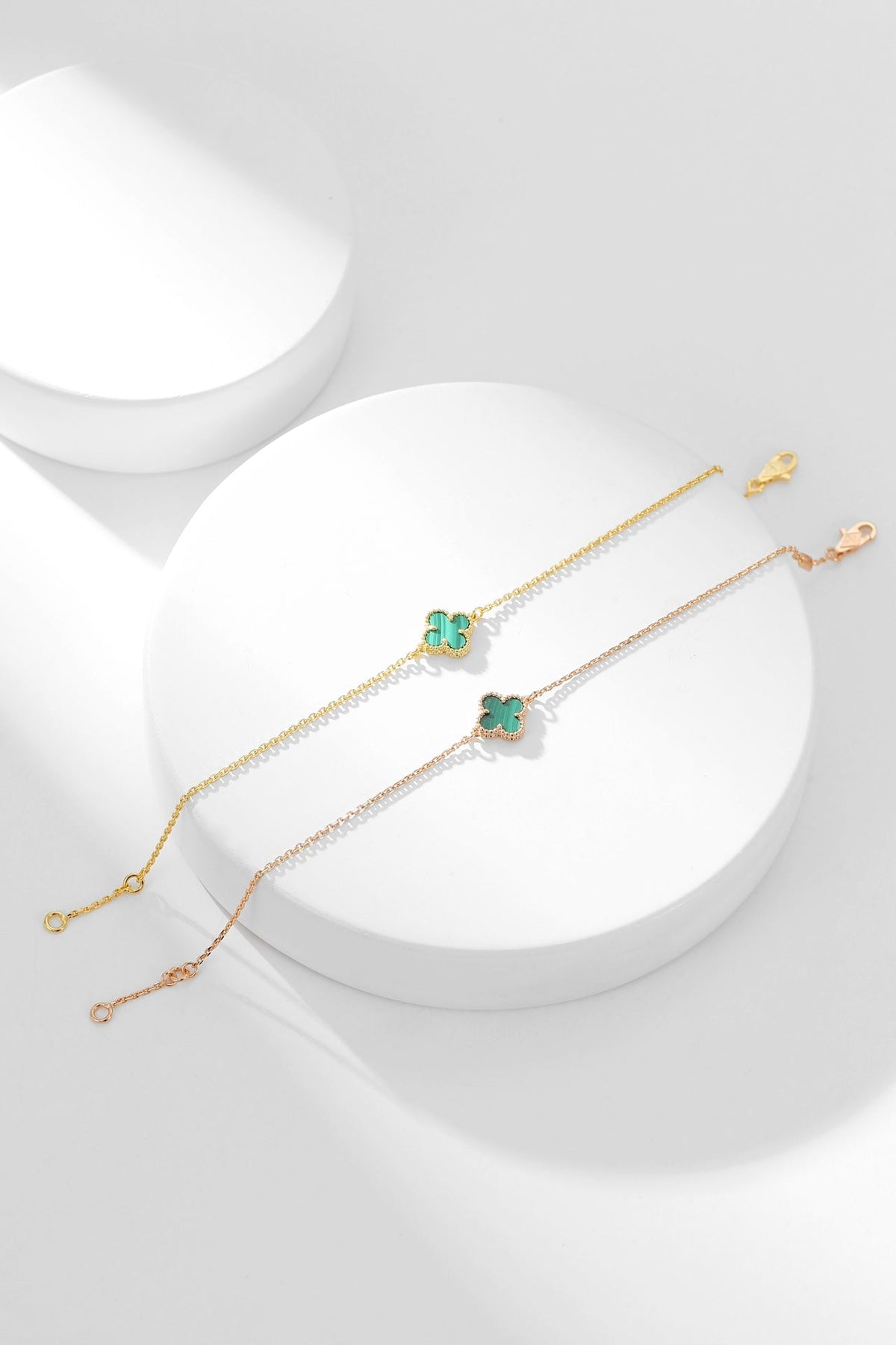 [⭐Corinne]CLOVER BRACELET MALACHITE 1 MOTIF