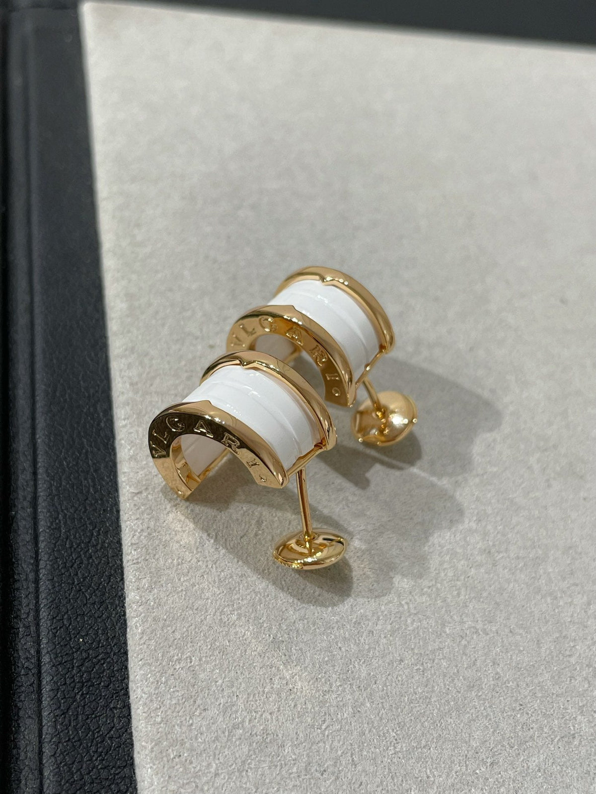 [⭐Corinne]ZERO 1 PINK GOLD CERAMIC EARRINGS