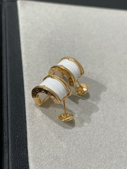 [⭐Corinne]ZERO 1 PINK GOLD CERAMIC EARRINGS
