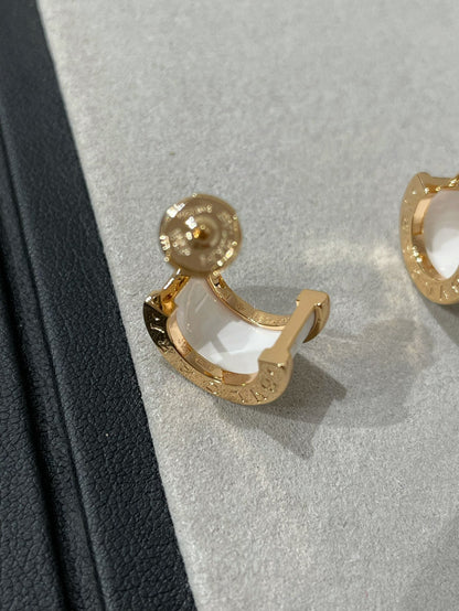 [⭐Corinne]ZERO 1 PINK GOLD CERAMIC EARRINGS