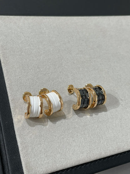 [⭐Corinne]ZERO 1 PINK GOLD CERAMIC EARRINGS