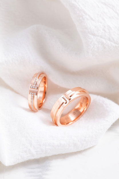 [Corinne]T PINK GOLD RING