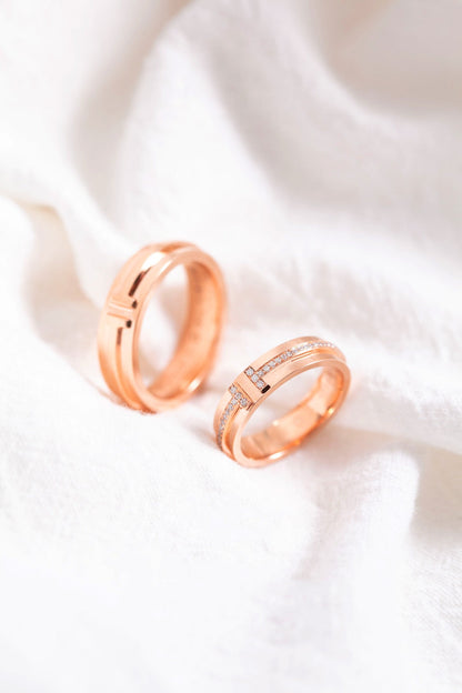 [Corinne]T PINK GOLD RING