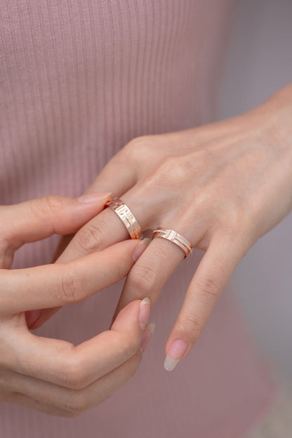[Corinne]T PINK GOLD RING