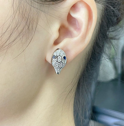 [⭐Corinne]SERPENT DIAMOND STUD EARRINGS