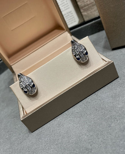 [⭐Corinne]SERPENT DIAMOND STUD EARRINGS