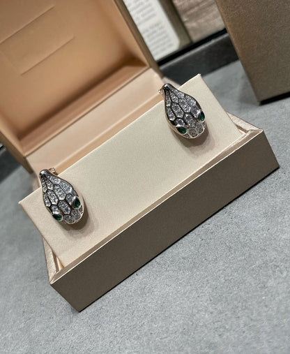 [⭐Corinne]SERPENT DIAMOND STUD EARRINGS