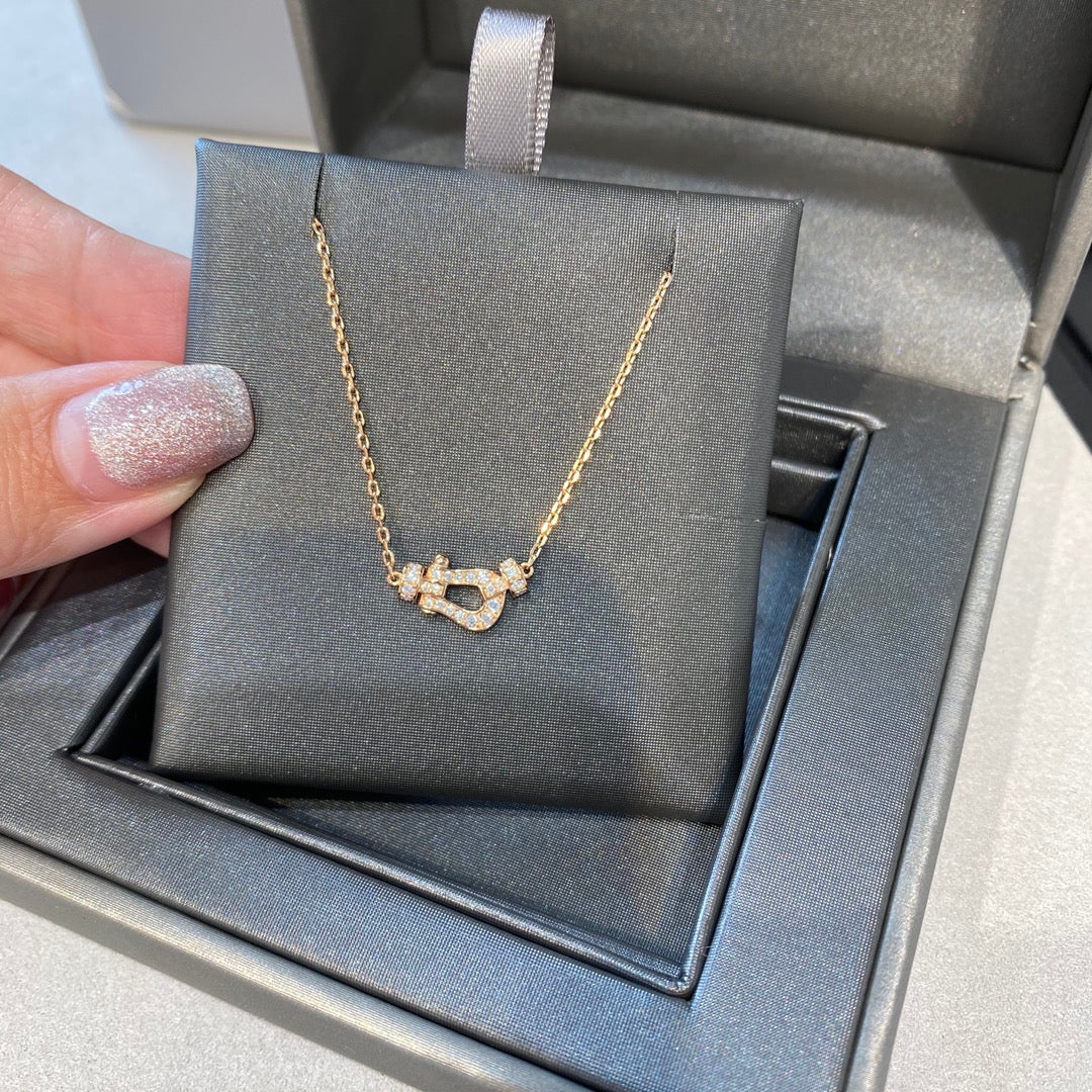 [⭐Corinne]FORCE 10 DIAMOND PINK GOLD NECKLACE MINI MODEL