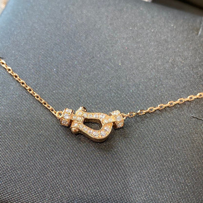 [⭐Corinne]FORCE 10 DIAMOND PINK GOLD NECKLACE MINI MODEL
