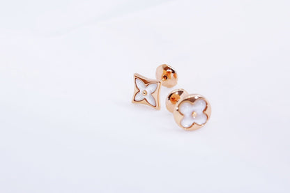[⭐Corinne]STAR AND SUN PINK GOLD MOP STUD EARRINGS