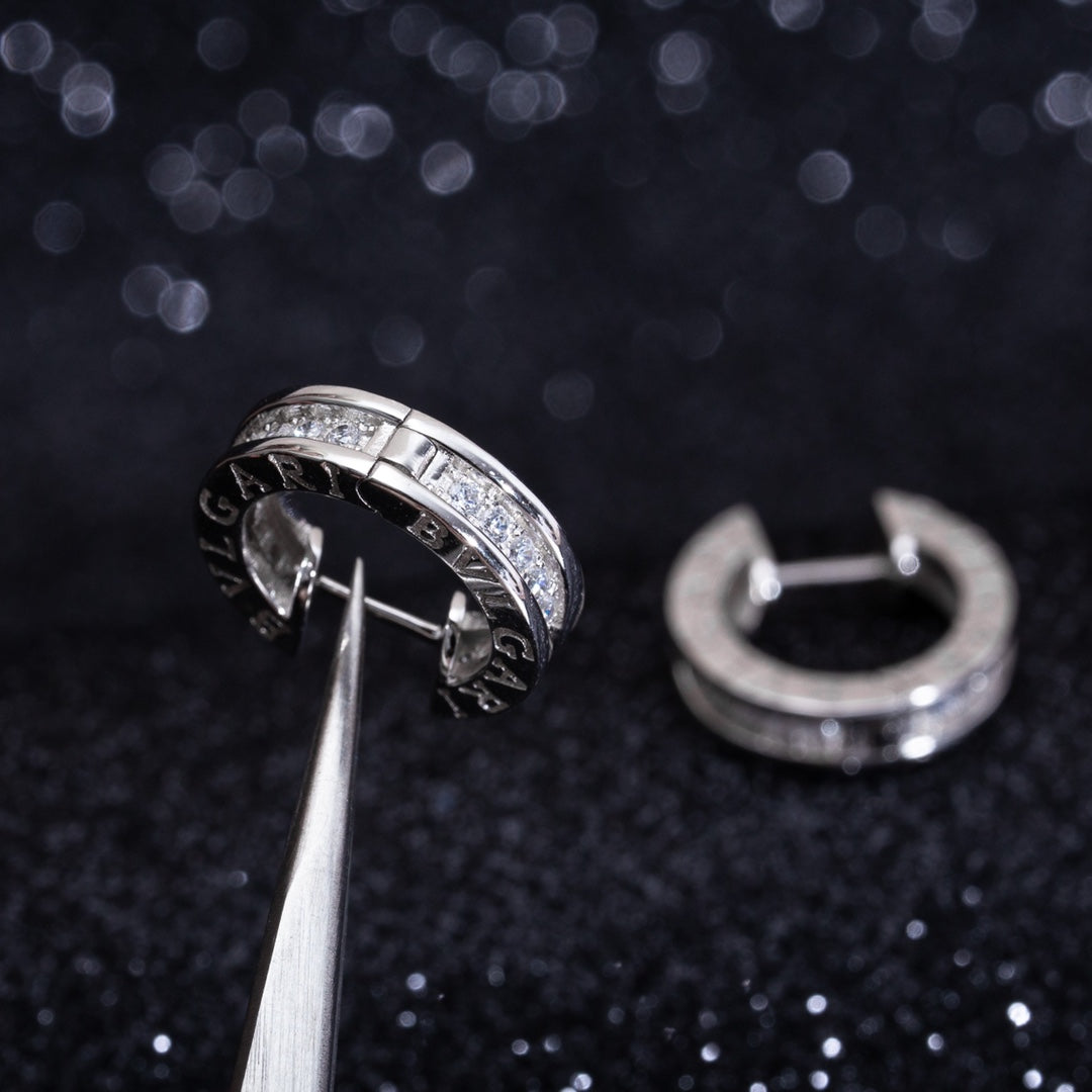 [⭐Corinne]ZERO 1 MINI SILVER DIAMOND EARRINGS