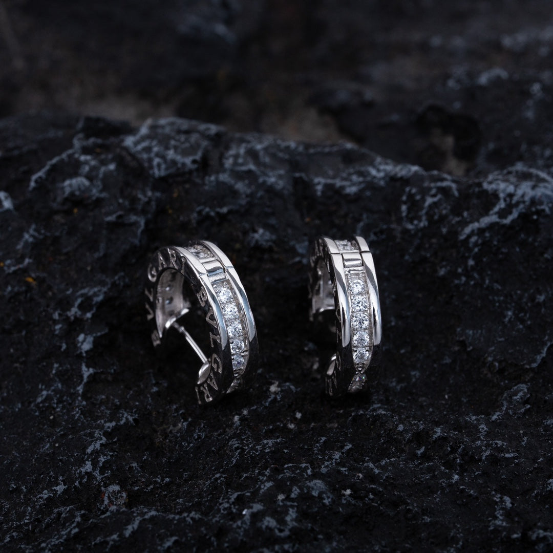 [⭐Corinne]ZERO 1 MINI SILVER DIAMOND EARRINGS