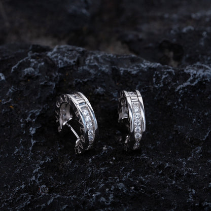 [⭐Corinne]ZERO 1 MINI SILVER DIAMOND EARRINGS
