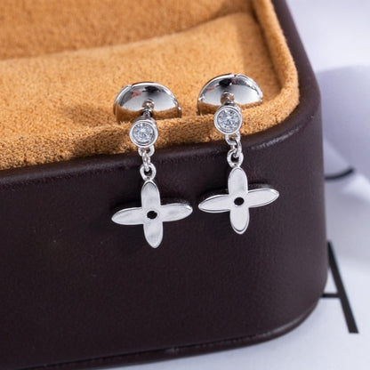 [⭐Corinne]VIDYLLE SILVER DIAMOND MINI DROP EARRINGS