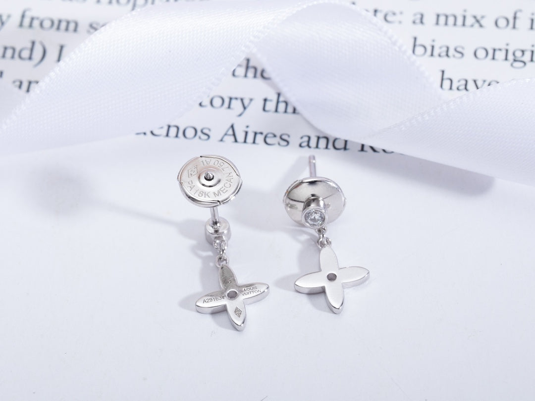 [⭐Corinne]VIDYLLE SILVER DIAMOND MINI DROP EARRINGS