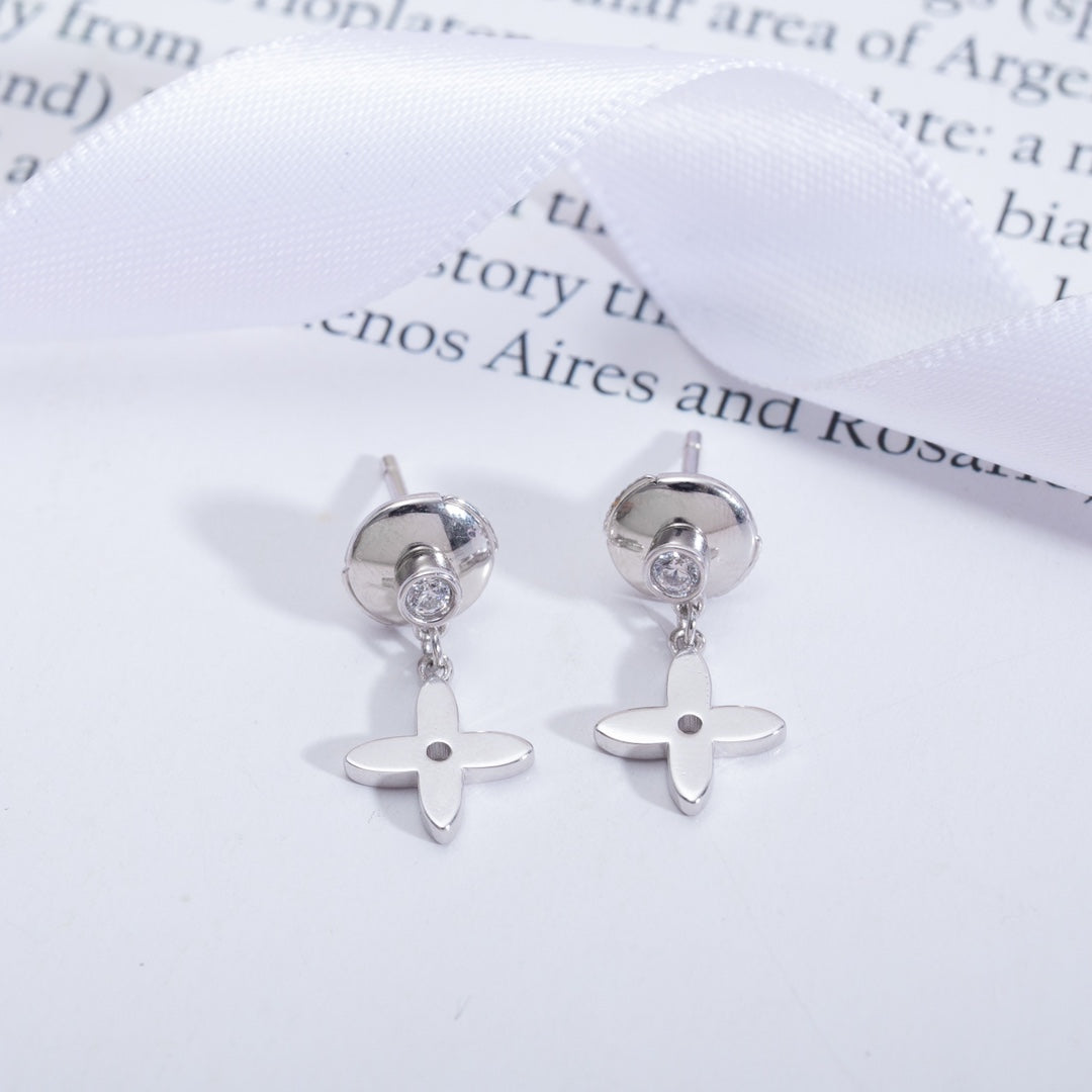 [⭐Corinne]VIDYLLE SILVER DIAMOND MINI DROP EARRINGS