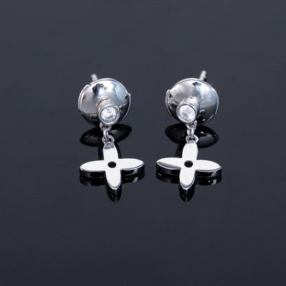 [⭐Corinne]VIDYLLE SILVER DIAMOND MINI DROP EARRINGS