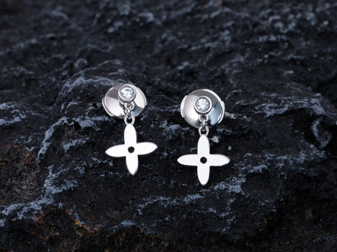 [⭐Corinne]VIDYLLE SILVER DIAMOND MINI DROP EARRINGS