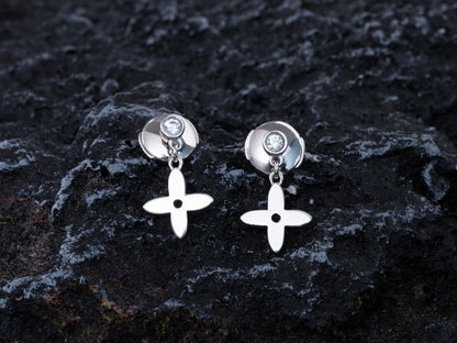 [⭐Corinne]VIDYLLE SILVER DIAMOND MINI DROP EARRINGS