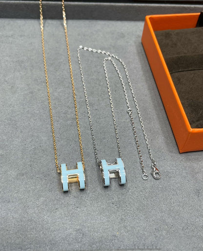 [⭐Corinne]POP H SKY BLUE NECKLACE