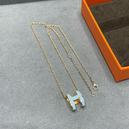 [⭐Corinne]POP H SKY BLUE NECKLACE