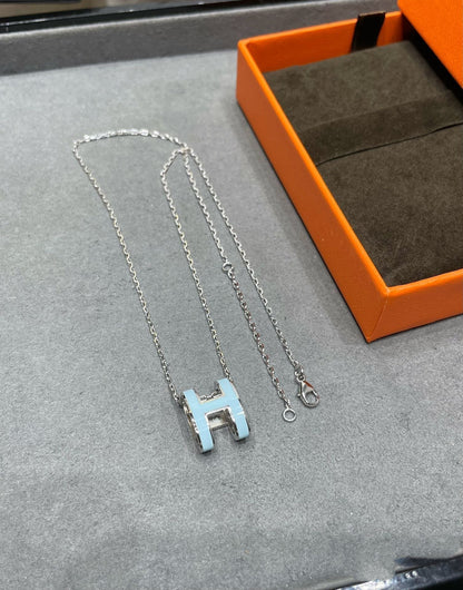 [⭐Corinne]POP H SKY BLUE NECKLACE