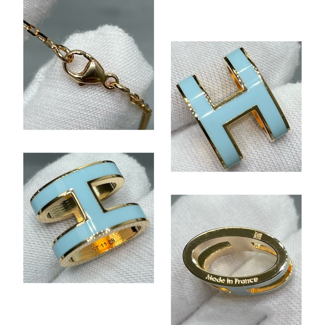 [⭐Corinne]POP H SKY BLUE NECKLACE