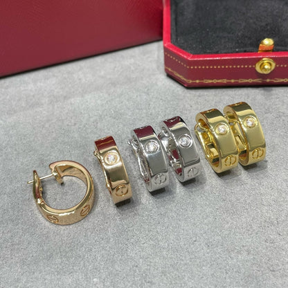[⭐Corinne]LOVE 5.5MM 1 DIAMOND EARRINGS