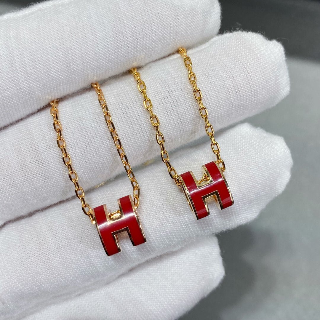 [⭐Corinne]MINI POP H NECKLACE