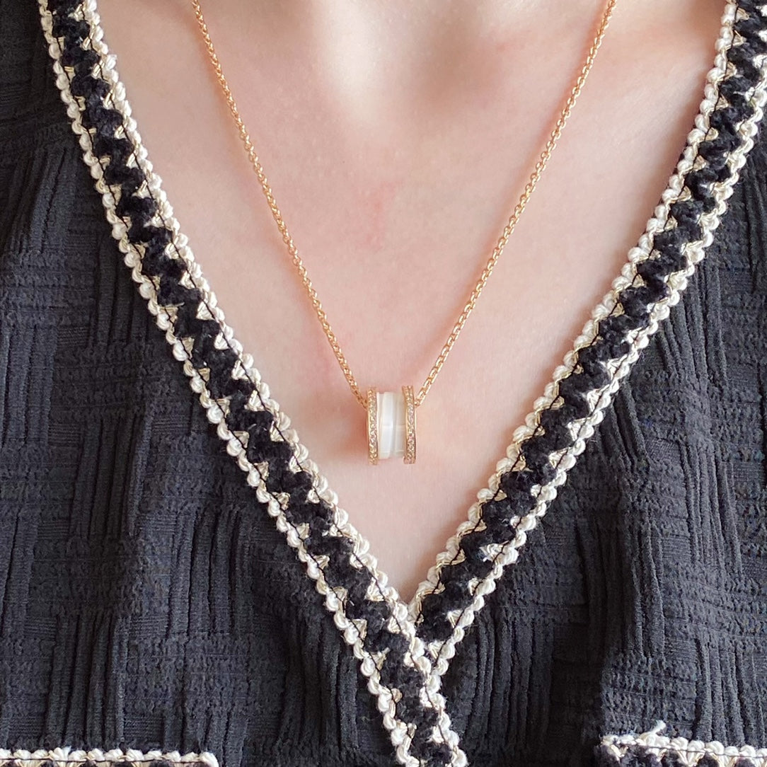 [⭐Corinne]ZERO 1 DIAMOND CERAMIC NECKLACE