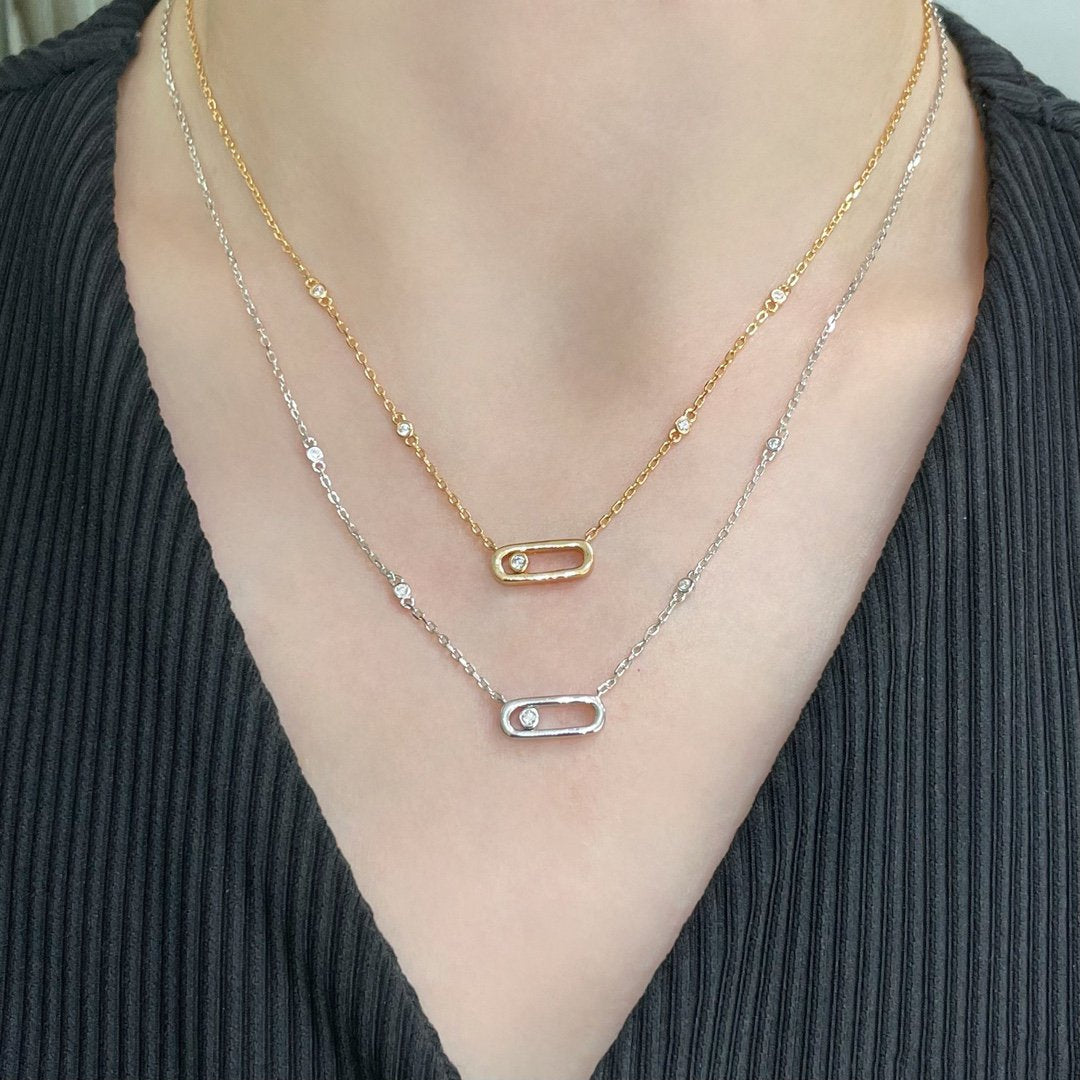 [⭐Corinne]MOVE UNO DIAMOND NECKLACE