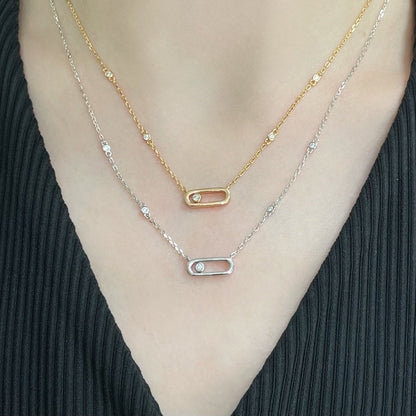 [⭐Corinne]MOVE UNO DIAMOND NECKLACE