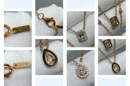 [⭐Corinne]MY TWIN 2 ROW DIAMOND NECKLACE