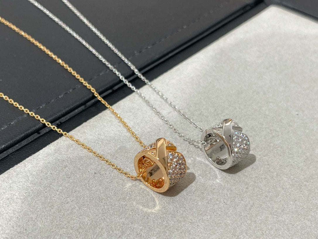 [⭐Corinne]LIENS EVIDENCE DIAMOND PAVED NECKLACE