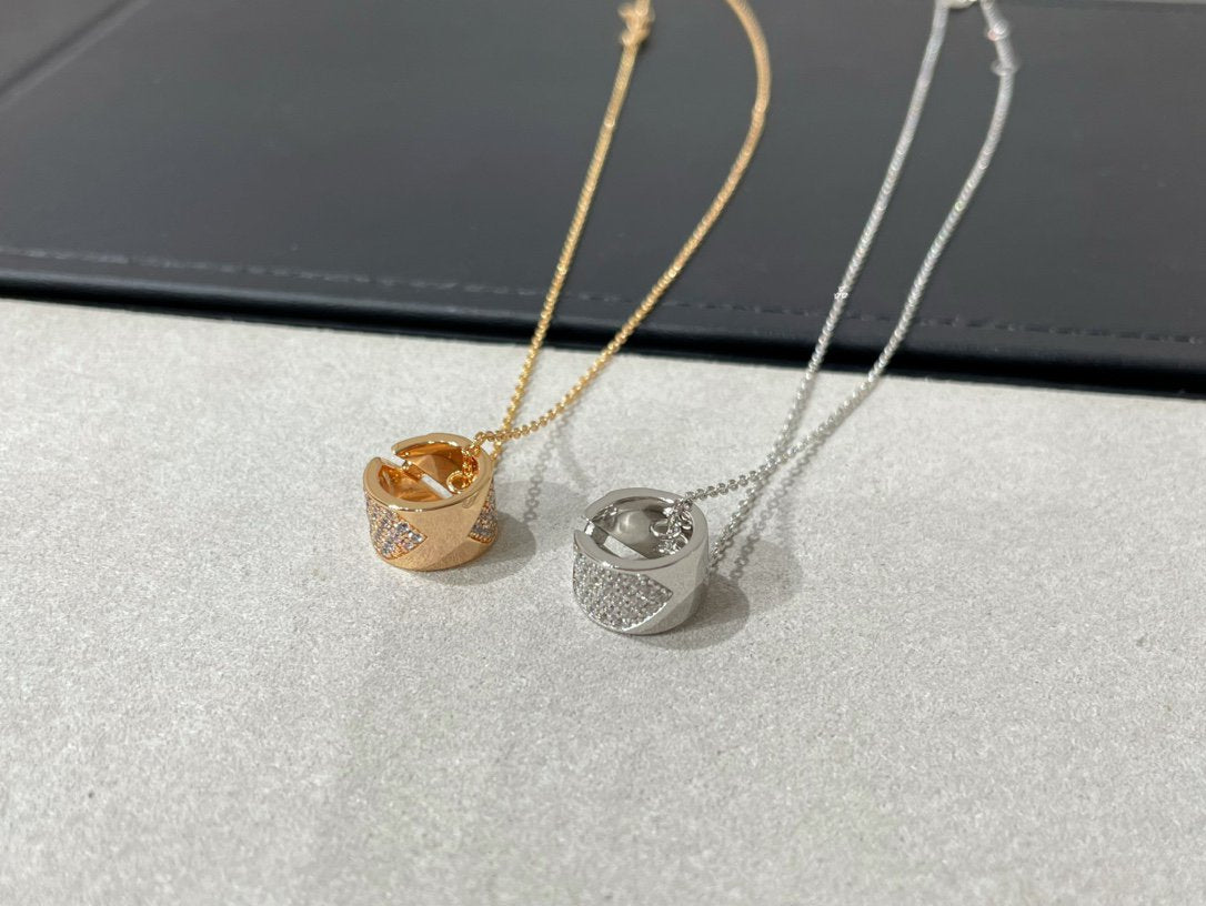 [⭐Corinne]LIENS EVIDENCE DIAMOND PAVED NECKLACE