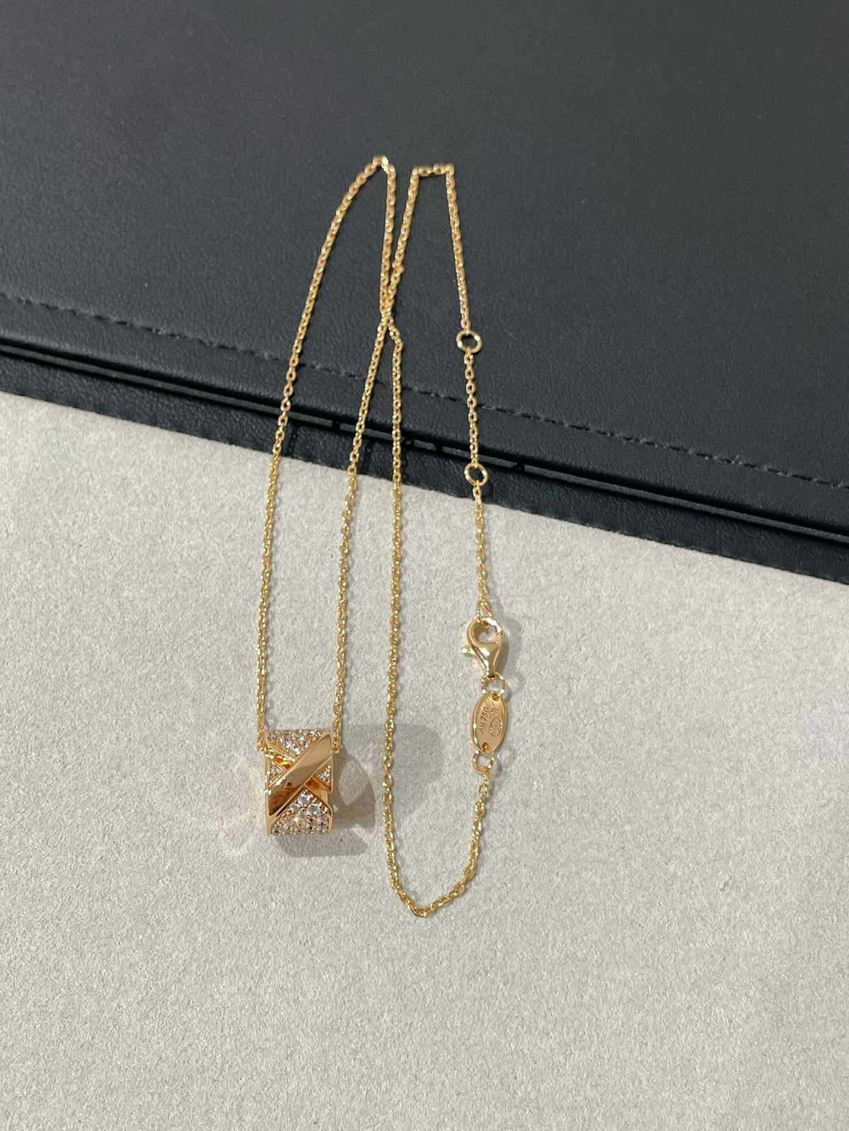 [⭐Corinne]LIENS EVIDENCE DIAMOND PAVED NECKLACE