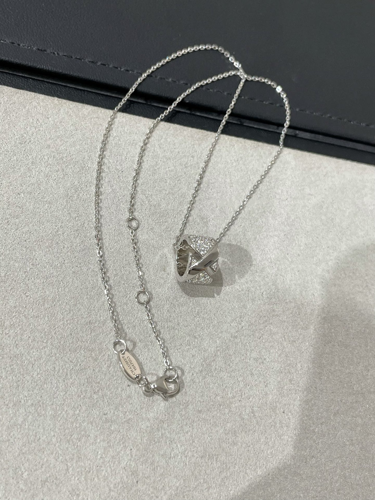 [⭐Corinne]LIENS EVIDENCE DIAMOND PAVED NECKLACE
