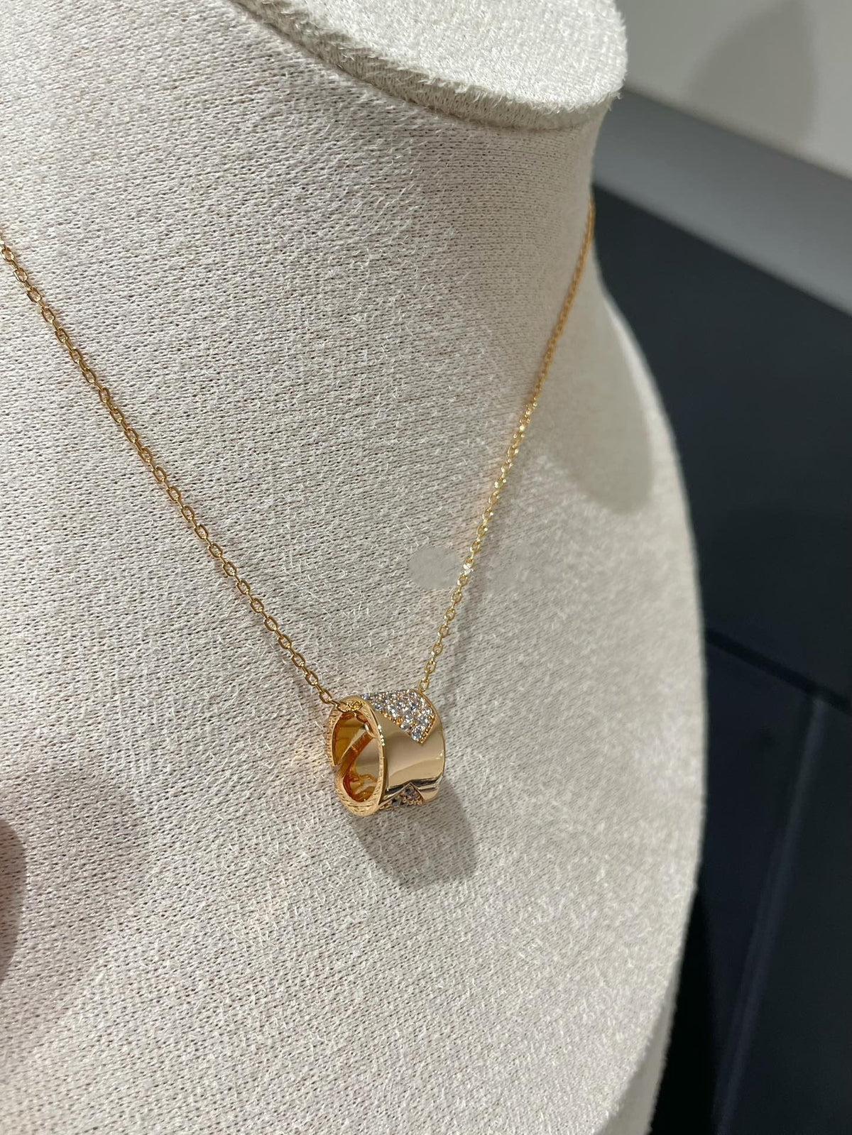 [⭐Corinne]LIENS EVIDENCE DIAMOND PAVED NECKLACE