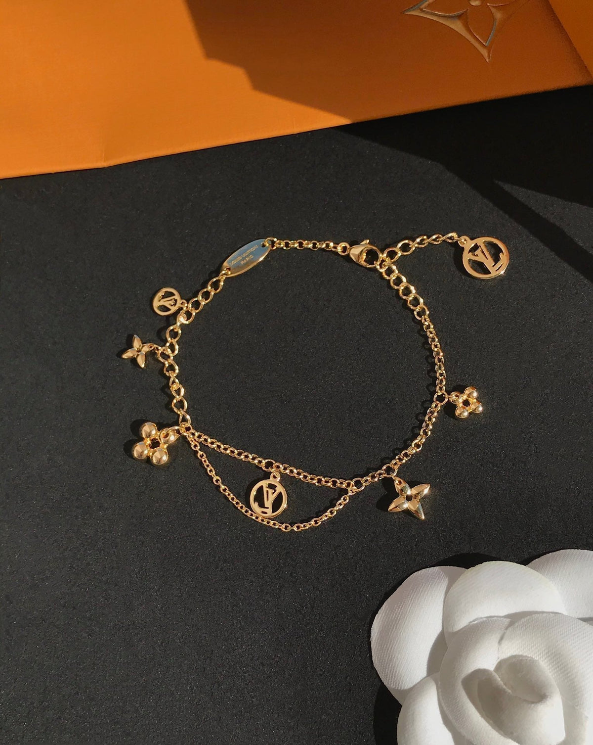 [⭐Corinne]BLOOMING PINK GOLD MOP BRACELET