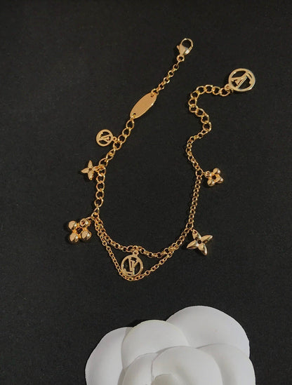 [⭐Corinne]BLOOMING PINK GOLD MOP BRACELET