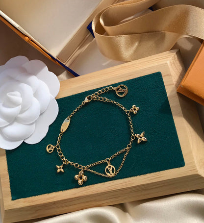 [⭐Corinne]BLOOMING PINK GOLD MOP BRACELET