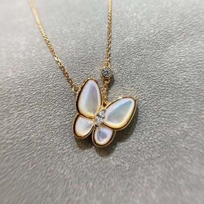 [⭐Corinne]BUTTERFLY MOP DIAMOND NECKLACE
