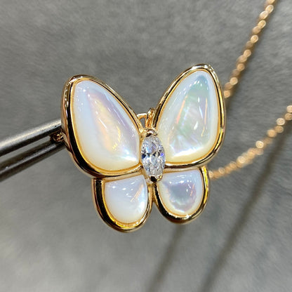 [⭐Corinne]BUTTERFLY MOP DIAMOND NECKLACE